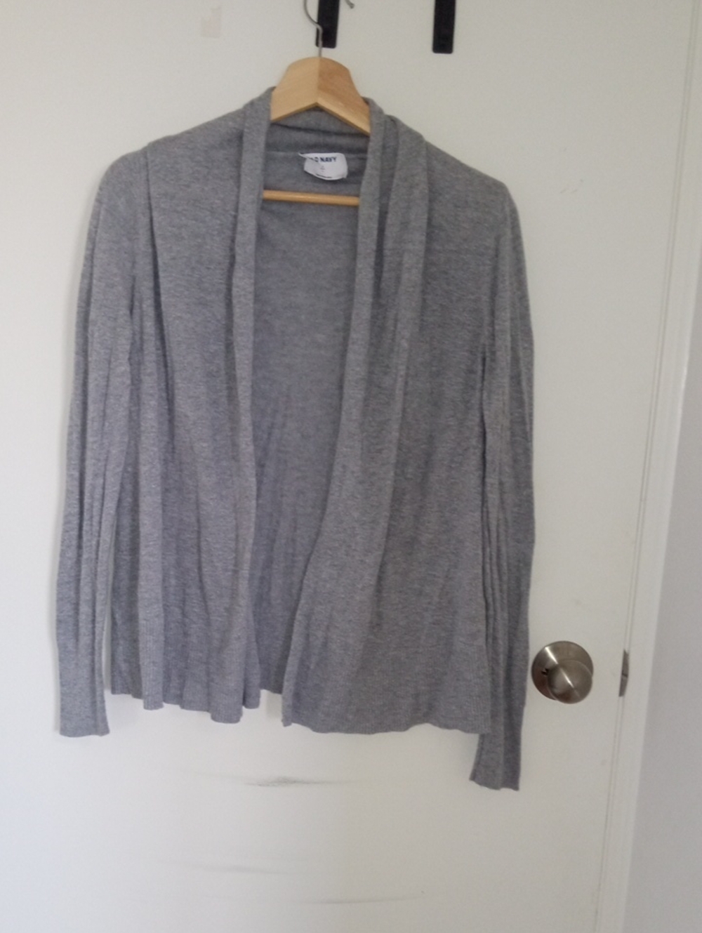 Old Navy Heather Gray Open-Front Women's Cardigan